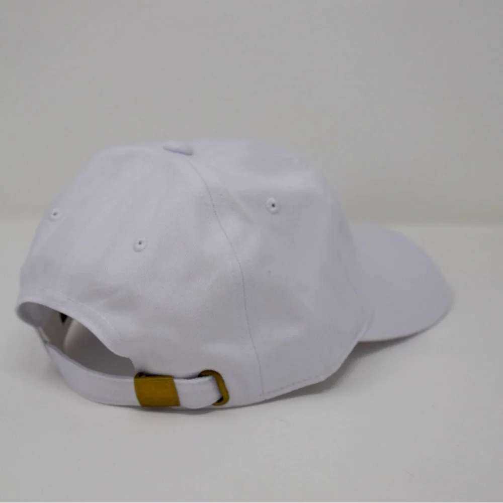 WHITE - I Love Frenchies Dog Embroidered 6 Panel Adjustable Baseball Dad Hat